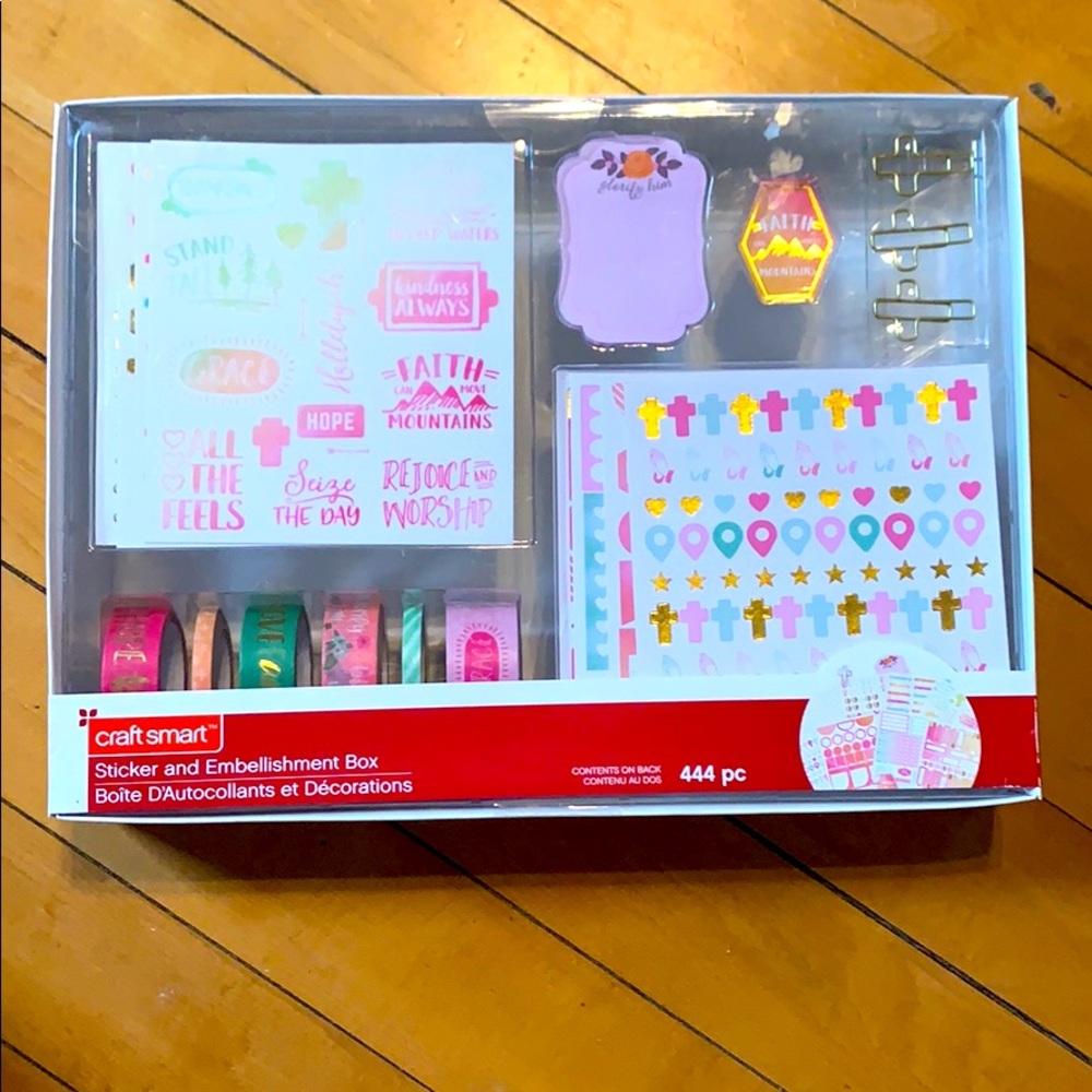 Sticker & Embellishment Box- Christian Faith theme